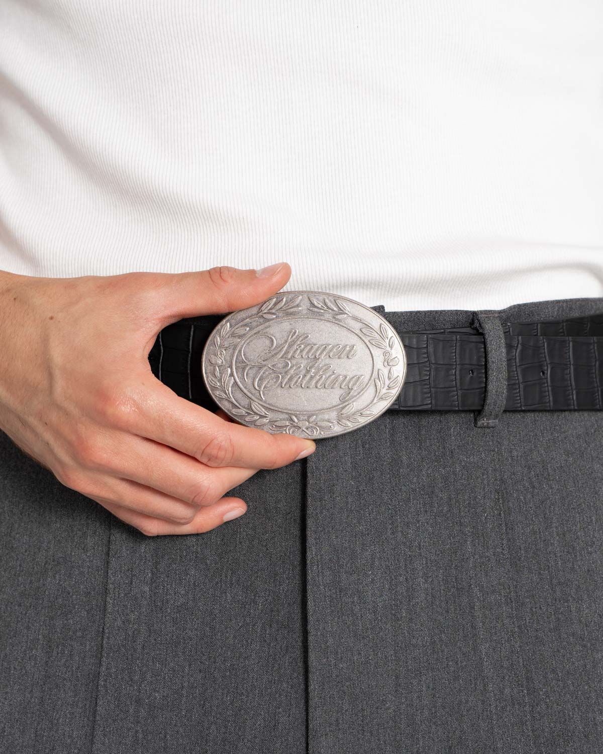 Krokodilgürtel Schwarz